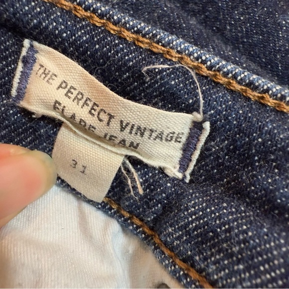 Madewell Women's Straight Leg Jeans - Dark Blue - Picture 8 of 14